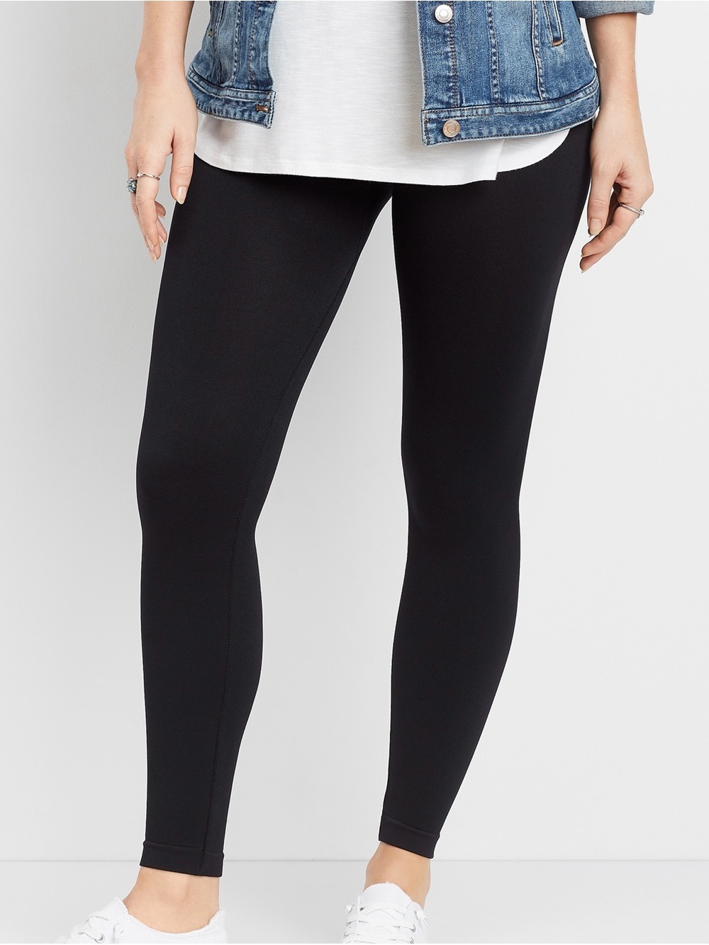 Maurices Seamless Sculpt Leggings Black High Rise Athletic Medium Women’s